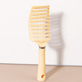 Curling brush - ergonomic handle, hollow design, durable rubber bristles, suitable for all types of hair