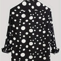 Men's Long Sleeves Shirt Tops Polka Dot Lapel Clothing | SAMAG