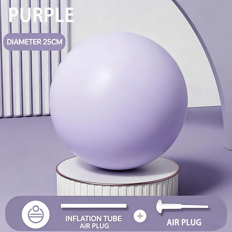 25cm Pilates Mini Yoga Ball Anti‑Burst Thick PVC Exercise | SAMAG