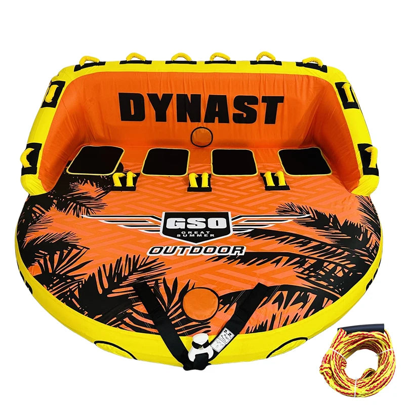4 Person Inflatable Towel Tube Sofa,Durable, Water Sports