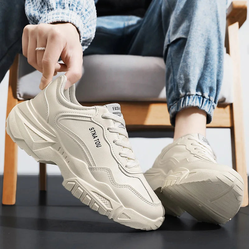 Men's Shoes 2025 New Fashionable and Versatile Casual Shoes Thick soled Anti slip Sports Shoes