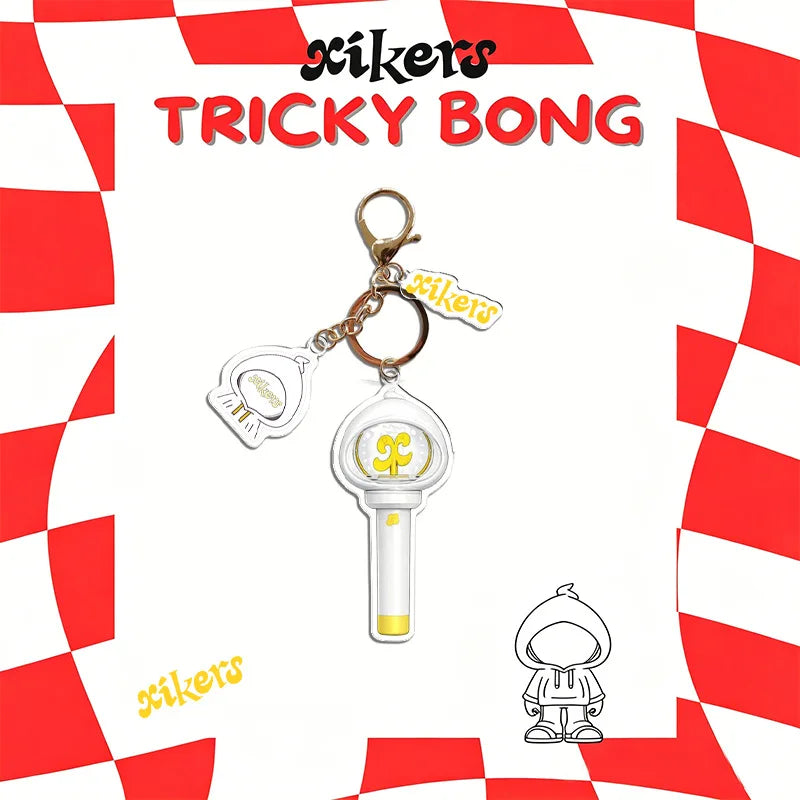Xikers support lights keychains acrylic bags mobile phone pendants accessories fan support peripheral gifts