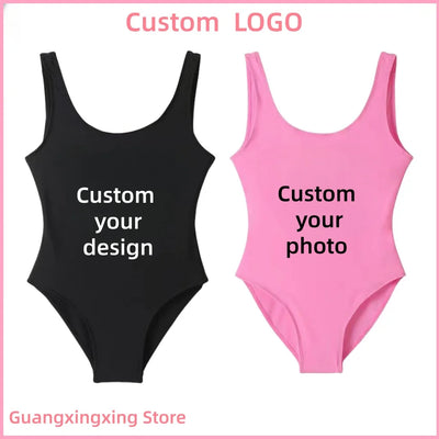 Women's new bikini swimsuit printed photo one - piece | SAMAG