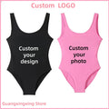 Women's new bikini swimsuit printed photo one-piece | SAMAG