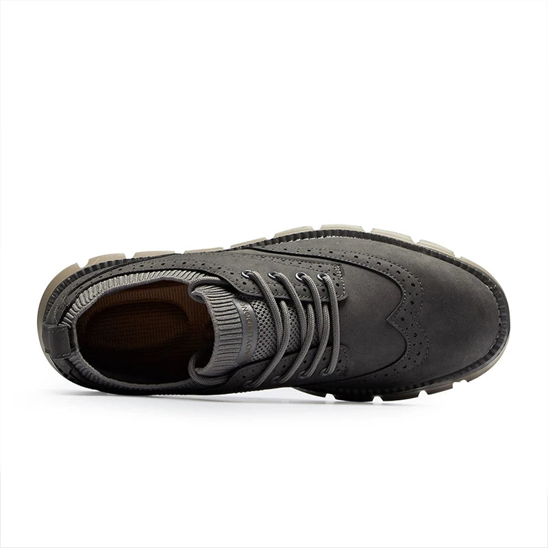 Men’s Business Casual Oxford Sneakers – Lightweight Lace-Up Dress Shoes for Work, Travel & Daily Commute