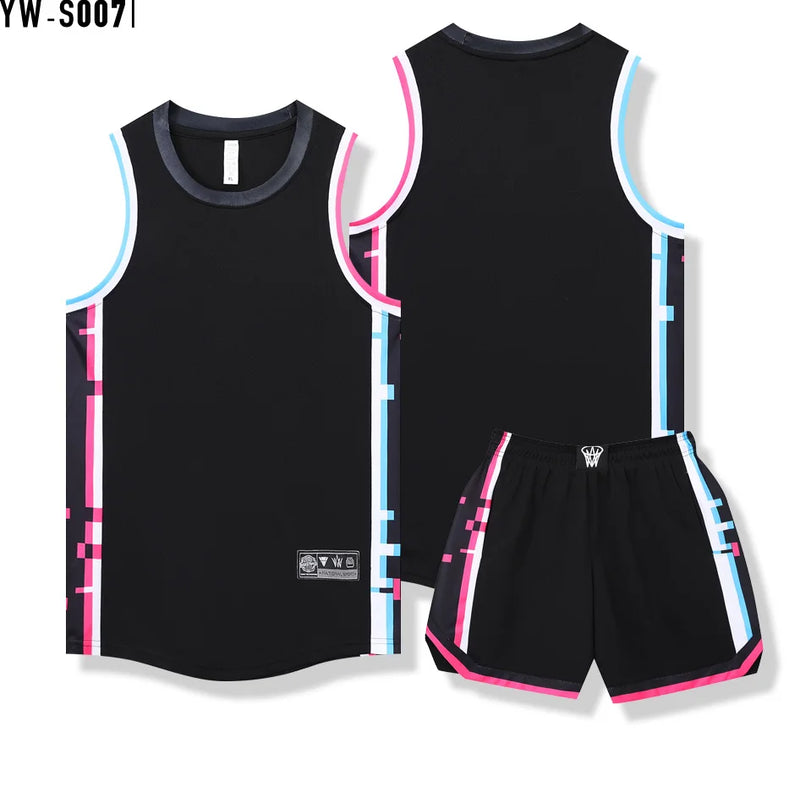 Basketball Jersey Adult Customize Quick-drying Training Uniform Shirt Sportswear Tracksuit Sport Suit Clothes Men Team Outfit