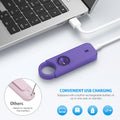 135dB Self Defense Siren Personal Safety Alarm Keychain Portable Emergency Security Anti-Attack Alarm for Women Men Elderly Kids