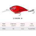 60mm 13.2g Crankbait Fishing Lures Floating Wobbler | SAMAG