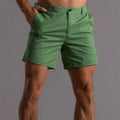Summer 100% Cotton Solid Shorts Men Casual Business | SAMAG