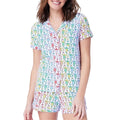 Monkey Print Short Sleeved Spring/summer New Pajama Set Two Piece Set of Women's Pajamas Fashionable and Elegant Style