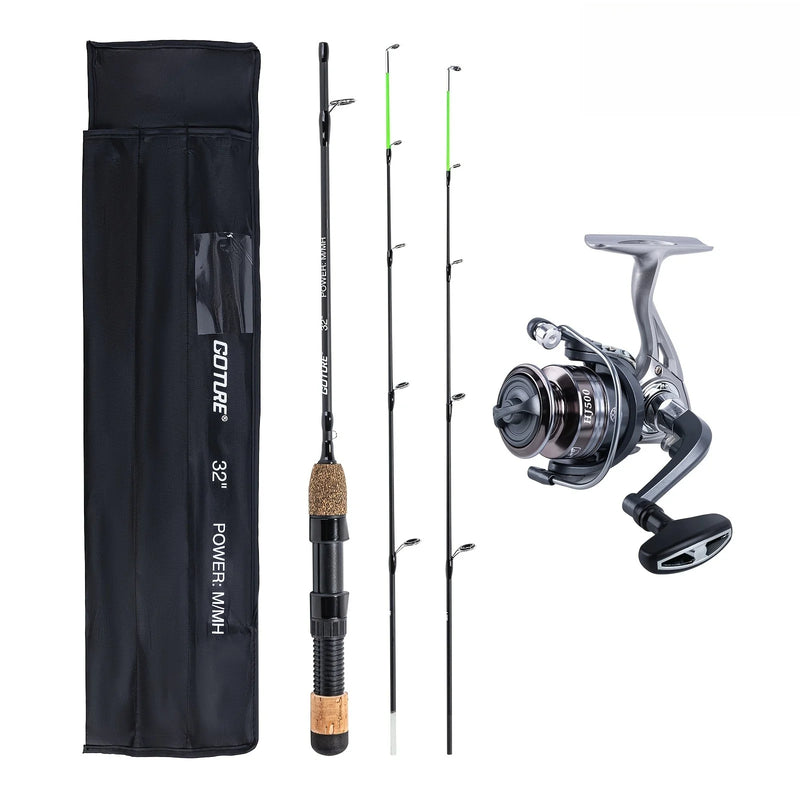 Goture Ice Fishing Rod Full Set Include 2-in-1 Reel Combo | SAMAG