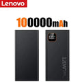Lenovo Huge Capacity 500000mAh Portable Power Bank 120W Super Fast Charging External Battery Charger For Xiaomi iPhone Samsung