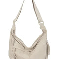 Trendy Women's Soft Cloth Shoulder Bag Solid Color Student Casual Style Big Handbags Crossbody Bags for Women Shoulder Hobos Bag