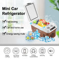 Yannice Mini Fridge Home Car Appliance Refrigerator Portable 15L Large Capacity Digital Display Super Cooling Box For Camping