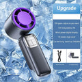 Lenovo Handheld Fan Cooling Ice Cooler Rechargeable USB Brushless Motor 199 High Speed Turbo Jet Fan for Outdoor Travel Office
