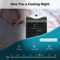 Windowless Swamp Cooler Fan Humidifier 3 Modes 3 Speeds 2 Ice Boxes 7.5h Timer Quiet Portable Bedroom Living Room Office Custom