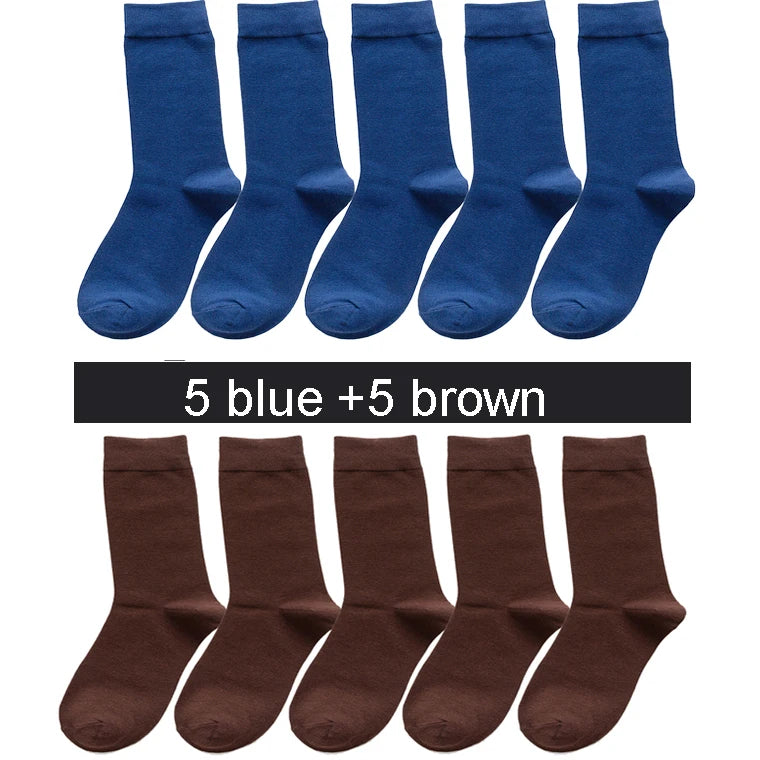 5/10Pairs Spring Autumn Men's Socks Size 38-45 Long | SAMAG