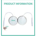10Pcs 2mm Plug Non-woven Fabric Reusable Self Adhesive Electrode Pads Conductive Gel Pad Body Digital  Massager
