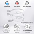 1/2/3pcs Chain Bracelet for Men Women, Stainless Steel Twisted Rope Cuban Wristband, Hip Hop Minimalist - Visuel 4 | SAMAG