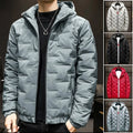 2026 Men's Thicked Down Cotton Jacket New Autumn Winter Warm Hooded Parkas Men Casual Zip Cotton-padded Coat Windproof Outerwear