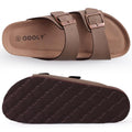 Shevalues Cork Sole Slippers For Women Men Classic Suede Summer Sandals With Arch Support Fashion Orthopedic Beach Cork Shoes