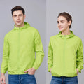JNLN Men Women Hiking Jackets Waterproof Sun Protective Windbreaker Unisex Camping Climbing Outdoor Rain Coat Portable Clothes