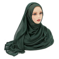 2024 Muslim Modal Rayon Cotton Hijab Shawls For Women Plain Scarf Big Size Headscarf Islamic Turban Headband 190*85cm
