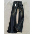 Classic Retro Flare Denim Men's Jeans Bootcut Stretch | SAMAG