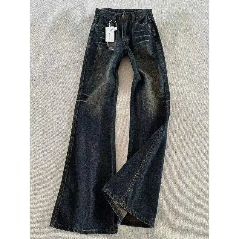 Classic Retro Flare Denim Men's Jeans Bootcut Stretch | SAMAG