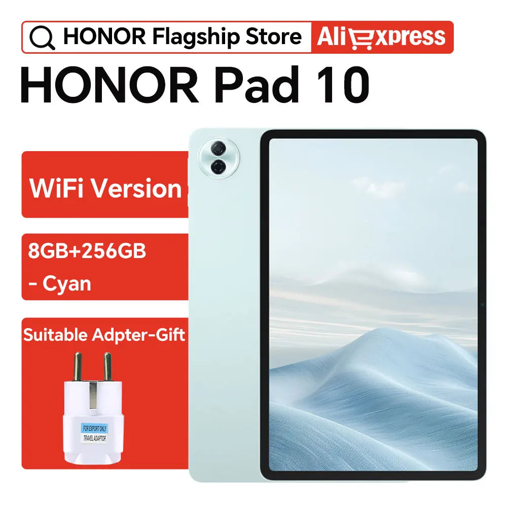 Global Version HONOR Pad 10 12.1'' WIFI 2.5K HONOR Eye Comfort Display Snapdragon 7 Gen 3 10100mAh Battery HONOR 35W SuperCharge