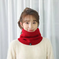 Winter Warm Knitted Neck Scarf for Women Men Plush Full Mask Outdoor Cashmere Solid Snood Scarves Thick Bufanda Muffler