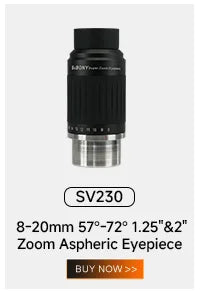 Svbony Telescope Eyepieces 1.25" 68° Eyepiece Planetary Eyepiece UWA 6mm/9mm/15mm/20mm Eyepiece for Astronomical Telescope