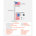 VEVOR 16/20/25/30ft Flag Pole for Outside House In Ground Thick Aluminum Flagpole Kit with 3x5American Flag for Yard Residential