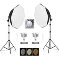 SH 2Pcs 50x70cm Photo Studio Kit With Softbox LED Bulbs Light Tripod for YouTube, Tiktok, Studio Portraits, Photography
