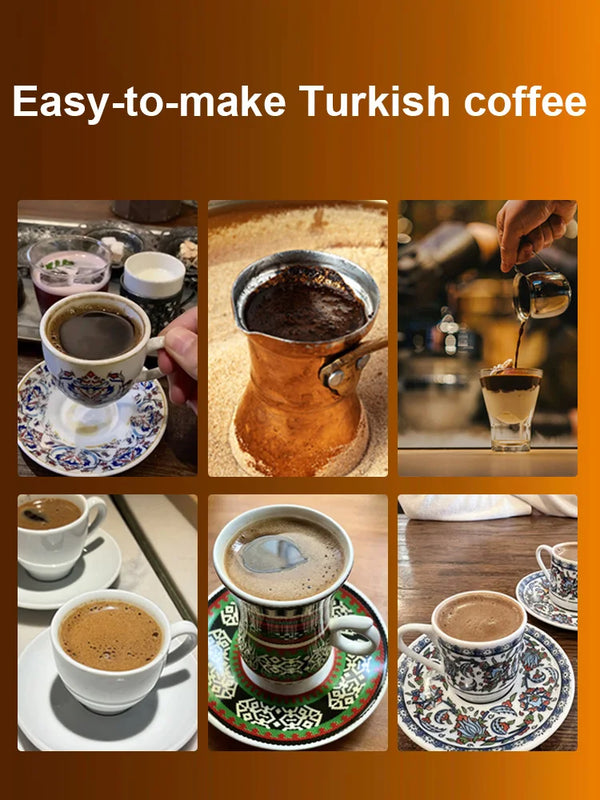 Turkish Coffee Maker Sonifer SF-3591 700W 250ml SUS304 Stainless Steel Pot Anti Spill Temperature Control Home Coffee Machine