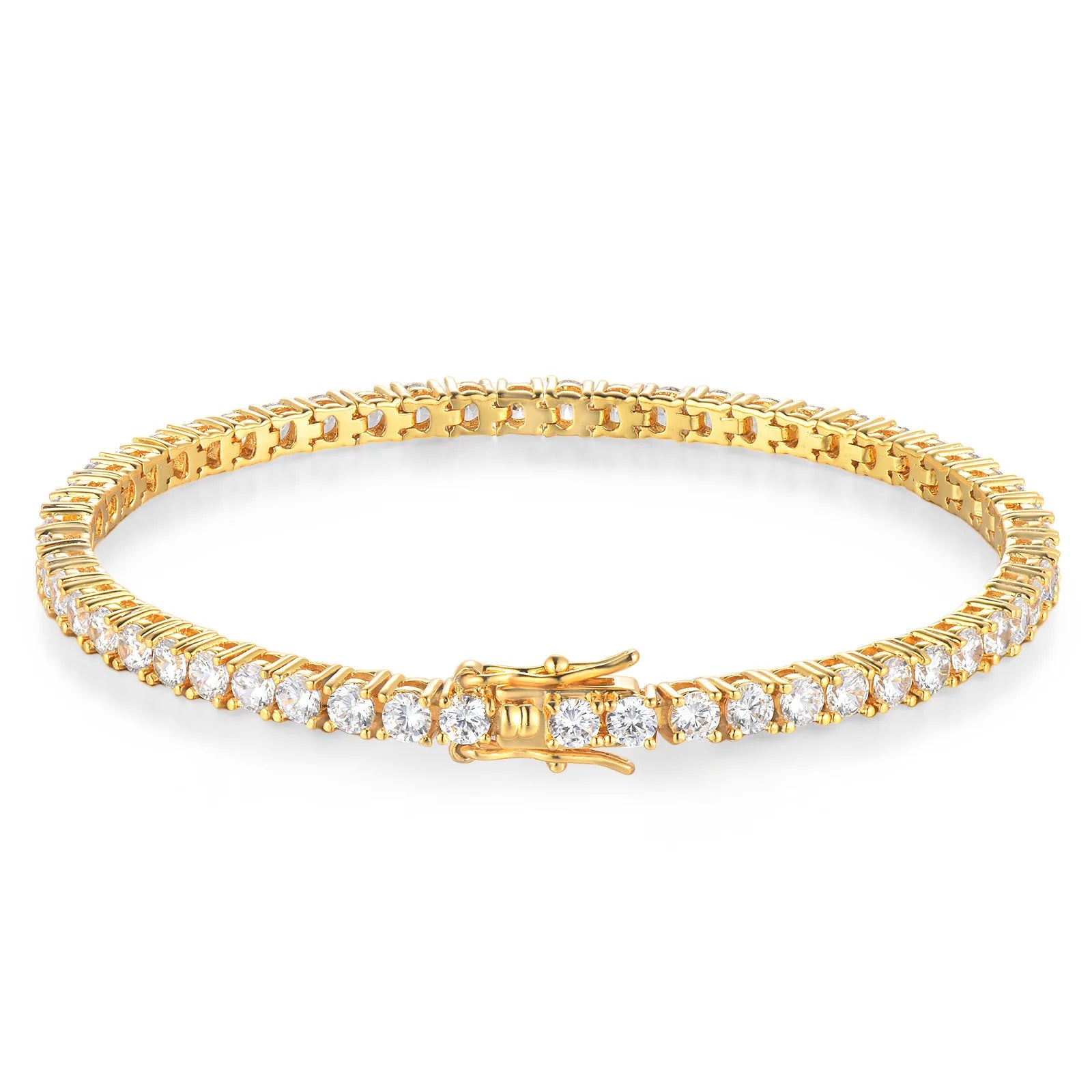 100% S925 Sterling Silver 2-6mm Real Moissanite Tennis Bracelet for Women Wedding Jewelry Christmas Exquisite Gift