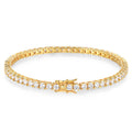 100% S925 Sterling Silver 2-6mm Real Moissanite Tennis Bracelet for Women Wedding Jewelry Christmas Exquisite Gift