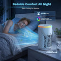 Portable Air Conditioners, Personal Evaporative Air Cooler 1200ML with Ice Cooling Mist Fans That Blow Cold Air Like AC(White)