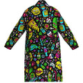 2026 new men's home robe 3D digital full-print casual bathrobe spring and summer thin quick-drying home robe with belt can be wo
