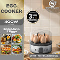 SUPERLEX 400W Power EGG COOKER with Large Capital Boils Up to 7 Eggs Smart Power Off Easy to Clean and Better Safeter For Family