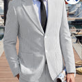 BYLUNTA Mens Suit 2 Piece Slim Fit Stripe Suits Tuxedo Blazer Jackets Pants Set Summer Beach Wedding Outfit for Mennt)