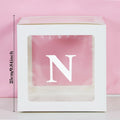 Transparent Letter Balloon Box Baby Shower Decorations Happy Birthday Wedding EID Decor 1st Birthday Party Supplies Balloon Box