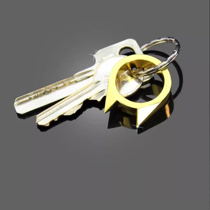 Self-defense cat ear ring window breaker women's anti-wolf men's single finger buckle carry defense spikes finger tiger .