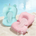 Portable Baby Shower Bath Tub Pad Non-Slip Newborn Bathtub Mat Safety Nursing Foldable Support Comfort Body Cushion Mat Pillow