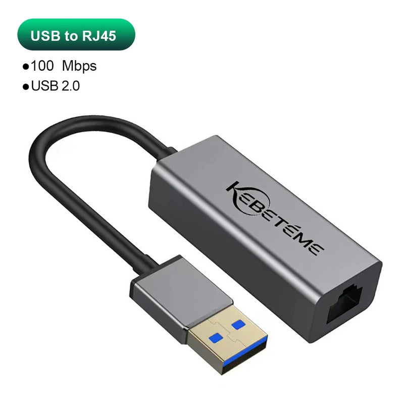 Kebidumei USB Type C Ethernet Adapter 1000Mbps RJ45 Network Card Lan Internet Cable For MacBook PC Windows - Visuel 9 | SAMAG