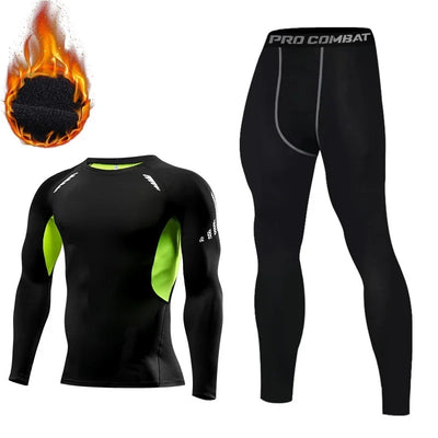 Winter Thermal Underwear Men Compression Long Johns | SAMAG