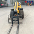 Customized Small Telescopic Loader Boom Wheel Loader 1ton, Front-End Electric Garden and Farm Loader.