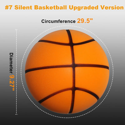 Silent Basketball Size 7 (29.5") Dribbling Indoor Grooved | SAMAG