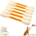 6PCS Felt Cotton Swabs Cat Lightweight Soft Interactive Kick Stick Chew Dental Teething Giant Swabs Cat Interactive Play
