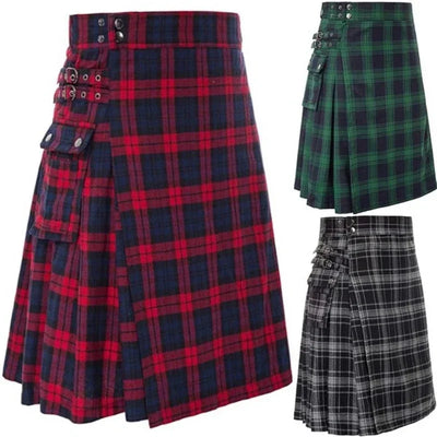 Kilt for Men Traditional Highland Tartan Utility Scottish | SAMAG